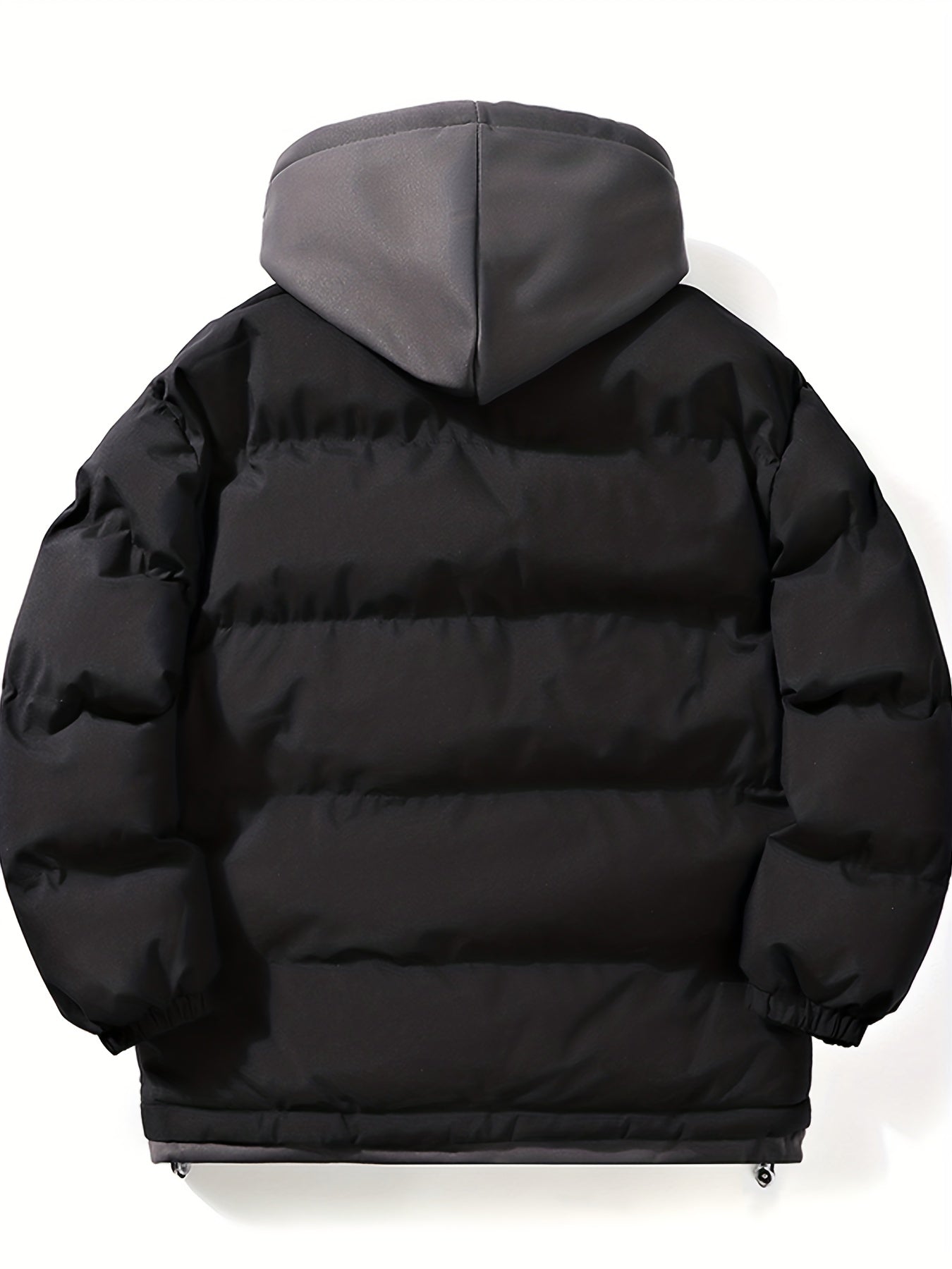 Men's Fashionable Hooded Winter Jacket - Insulated Warmth, Thick Padding, Versatile for Cold Weather