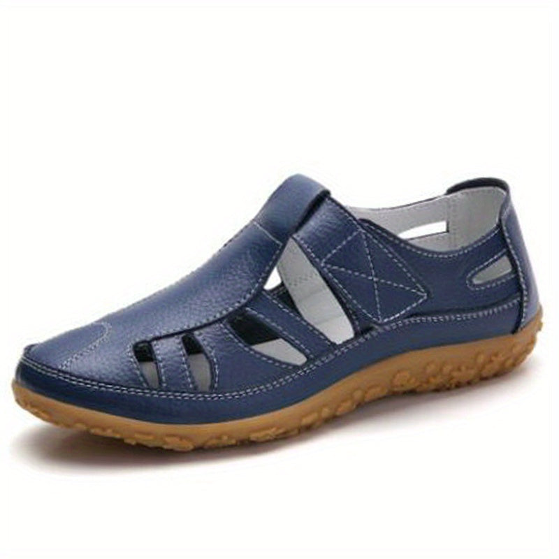 Original Handmade Retro True Synthetic Cover Sandals Comfortable Soft Sole Mom Shoes Magic Tape Casual Women's Shoes