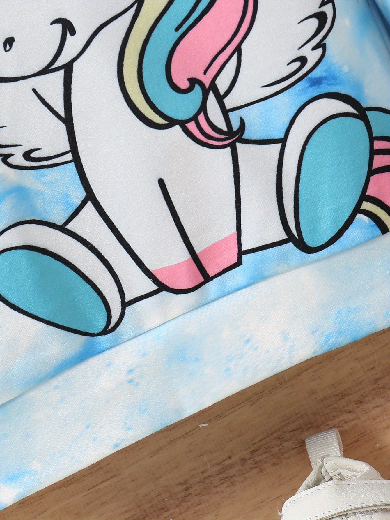 Girls Cute Unicorn & Tie Dye Crew Neck Sweatshirt Regular Fit Long Sleeve Shirt Tops Kids Spring/ Fall Clothes