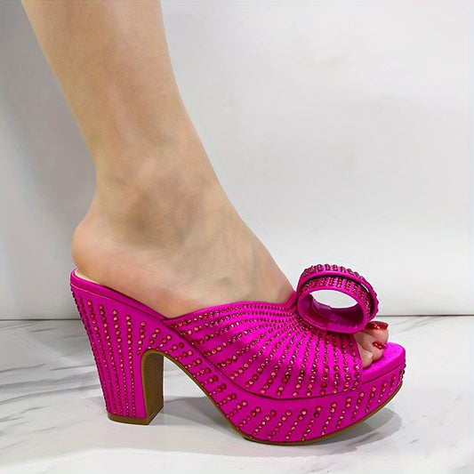 New 2024 Wedding Women's Shoes From Nigeria, Africa, With 10 Cm High Heels, Crystal Design Women's Shoes For Parties And Gatherings, Fashionable Women's Shoes.