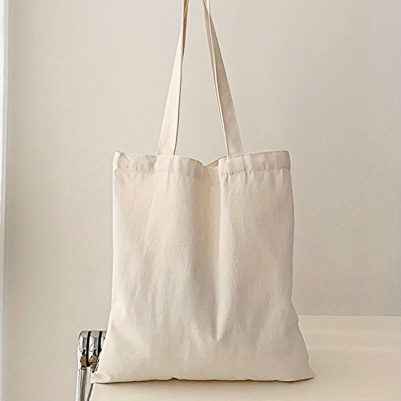 1pcs High-Quality Women Men Handbags Canvas Tote bags Reusable Cotton grocery High capacity Shopping Bag