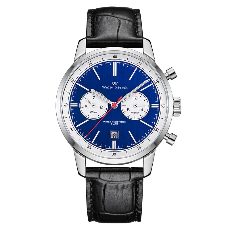 WM Watch Automatic Mechanical Watch Man Business Casual Watches Stainless Steel Sapphire Waterproof For Men Welly Merck 138M-WM