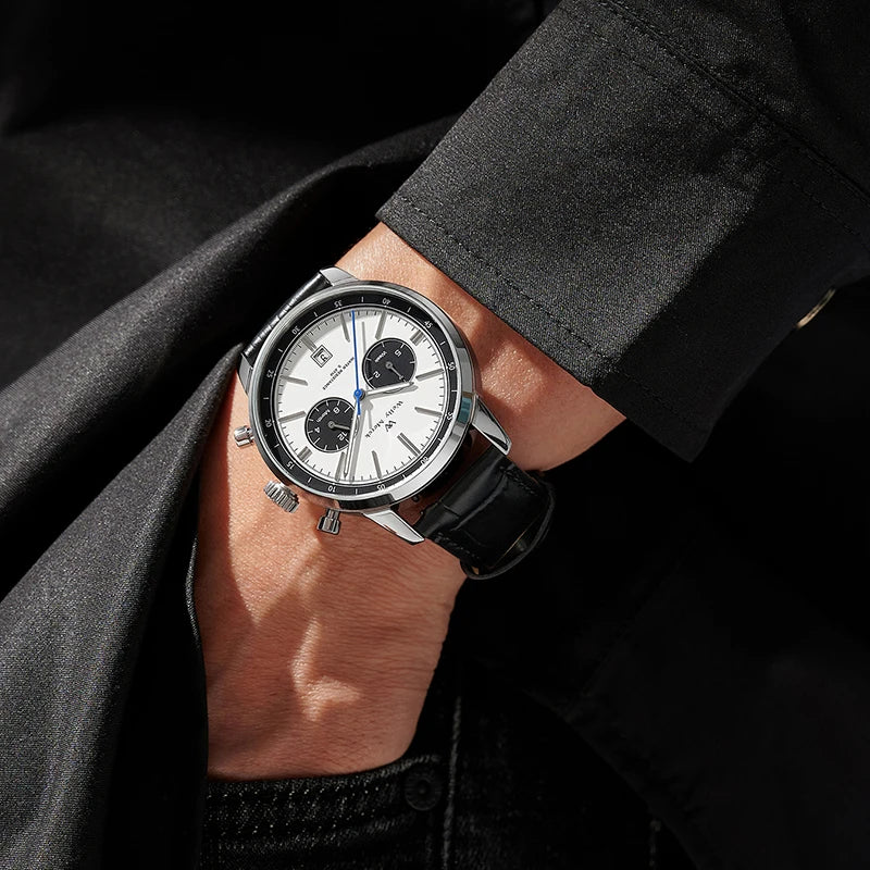 WM Watch Automatic Mechanical Watch Man Business Casual Watches Stainless Steel Sapphire Waterproof For Men Welly Merck 138M-WM