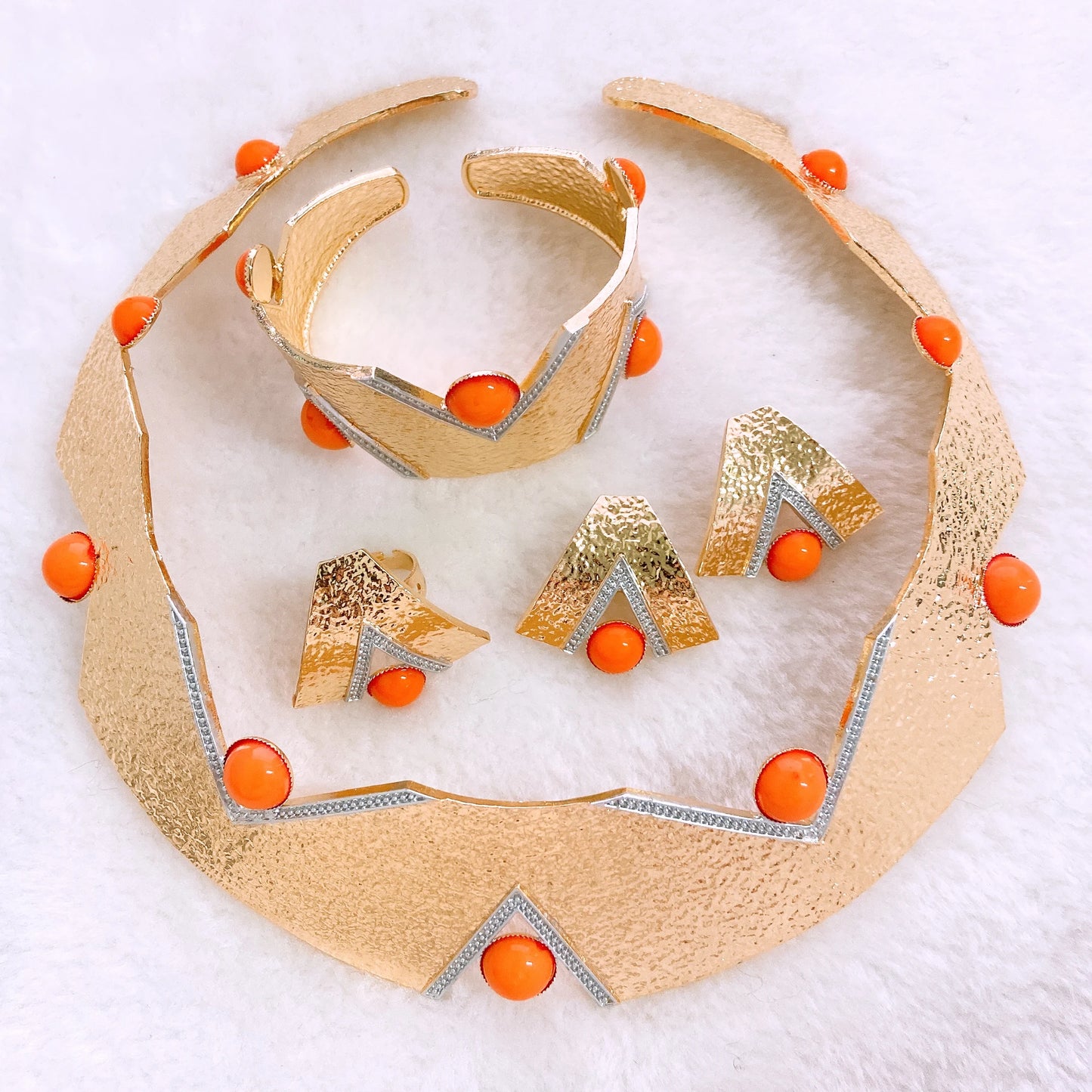 Women Dubai Jewelry Set Italian Gold Plated Round Necklace Wedding Party Jewelry Fashion Bracelet Earrings Women Set