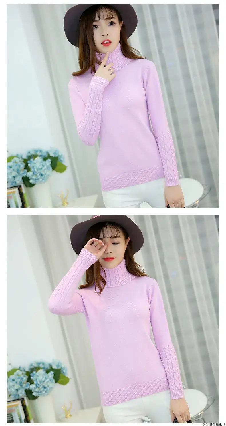 Sweater Female 2025 Autumn Winter Cashmere Knitted Women Sweater And Pullover Female Tricot Jersey Jumper Pull Femme