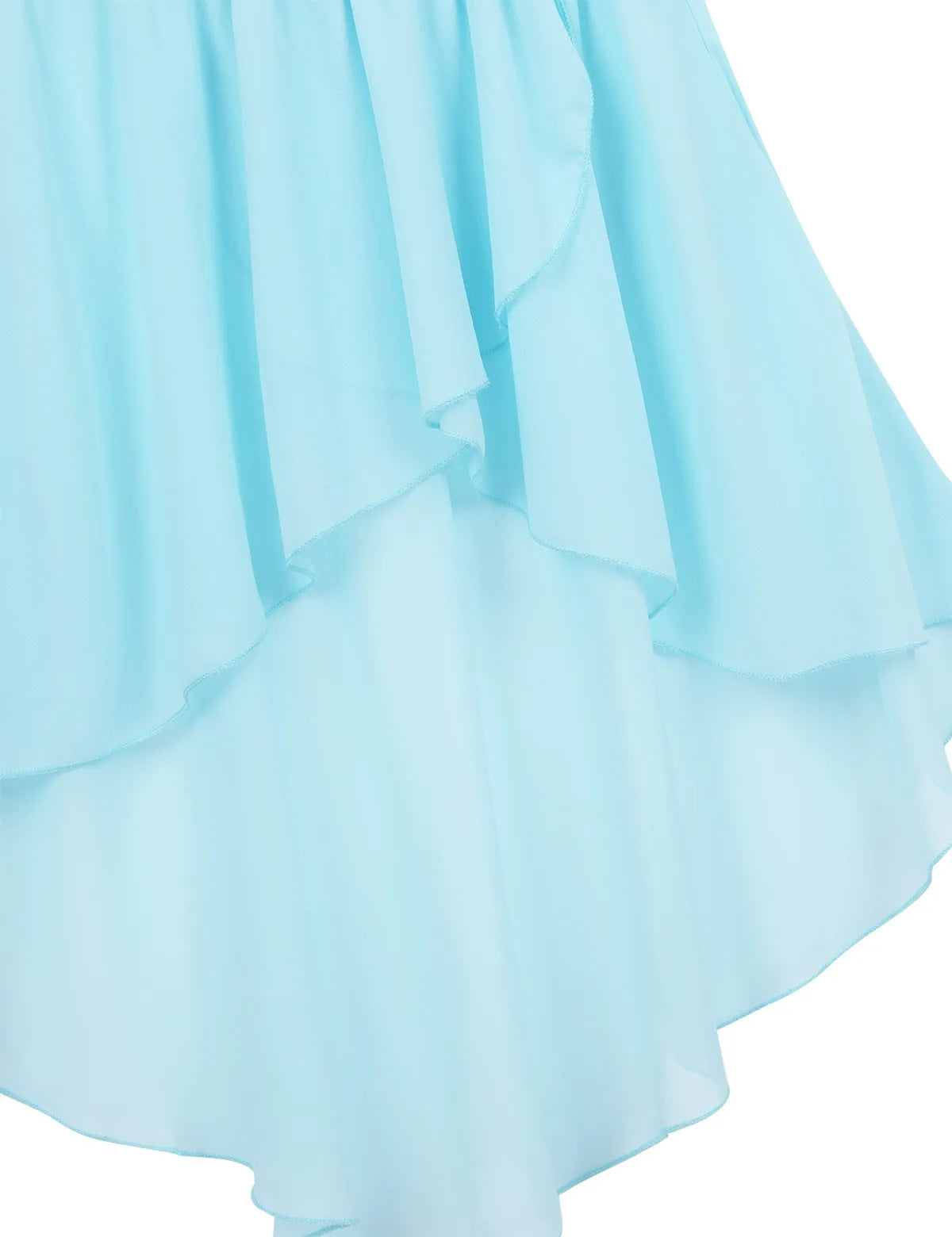 Girls Skirts High-Low Chiffon Skirt for Girl Elastic Waistband Ballet Modern Lyrical Dance Leotards Wrap Skirt Child Dancewear