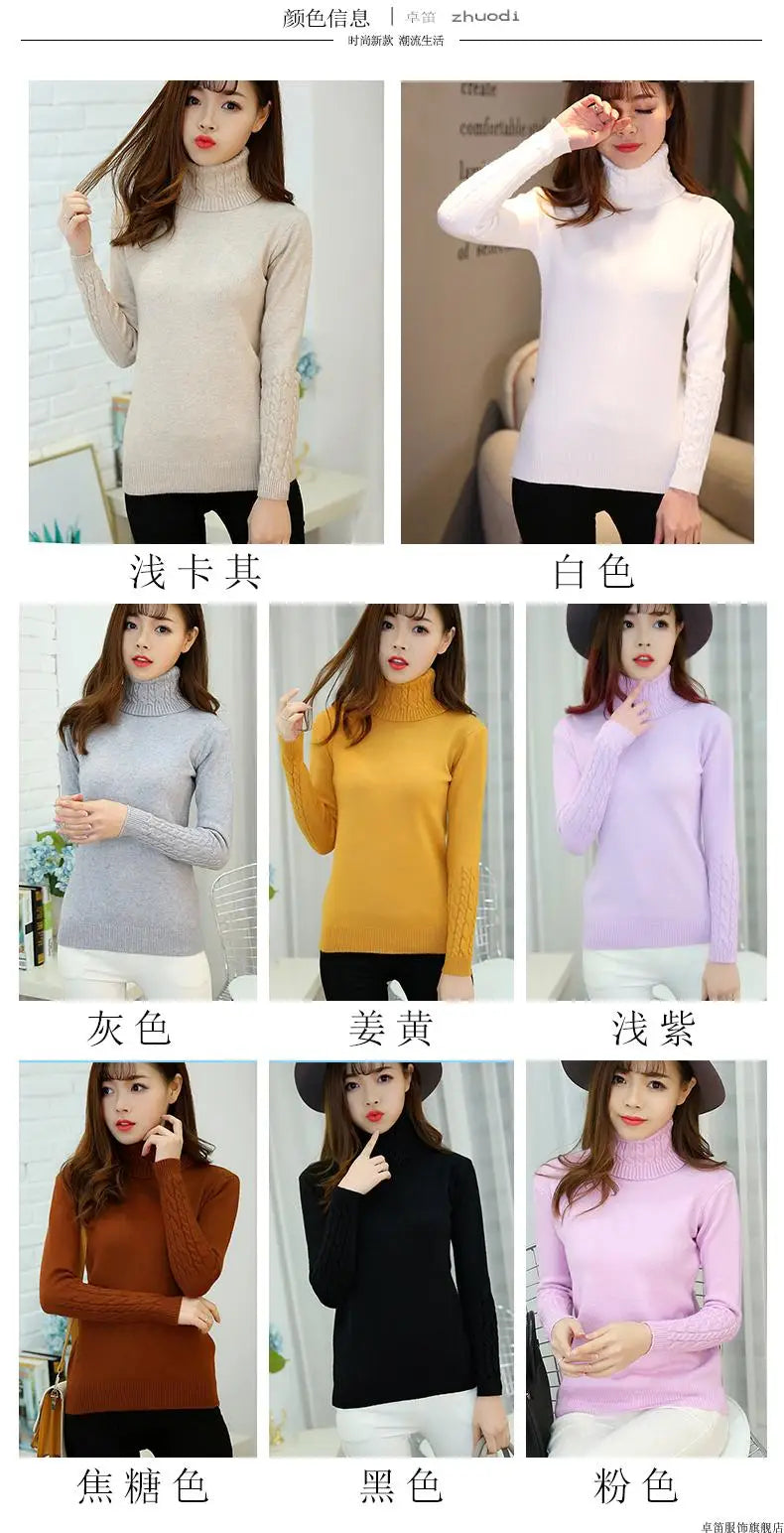 Sweater Female 2025 Autumn Winter Cashmere Knitted Women Sweater And Pullover Female Tricot Jersey Jumper Pull Femme