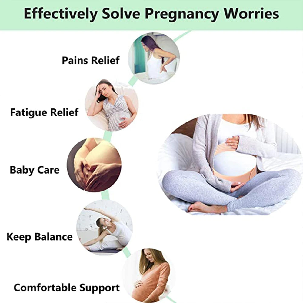 Maternity Brace Protector Care Abdomen Support Belly Clothes Pregnant Women Adjustable Waist Belt Waist Band Back Ropa Pregnancy