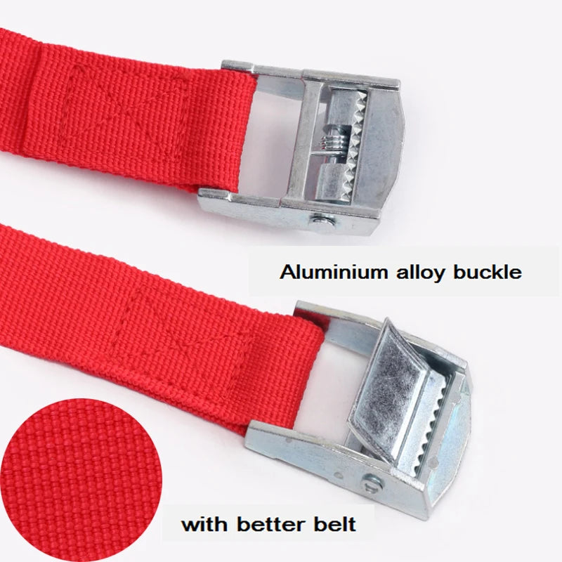 1M Buckle Tie-Down Belt cargo straps for Car motorcycle bike With Metal Buckle Tow Rope Strong Ratchet Belt for Luggage Bag