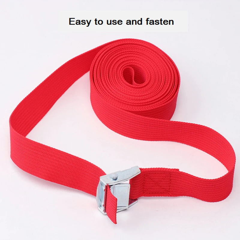 1M Buckle Tie-Down Belt cargo straps for Car motorcycle bike With Metal Buckle Tow Rope Strong Ratchet Belt for Luggage Bag