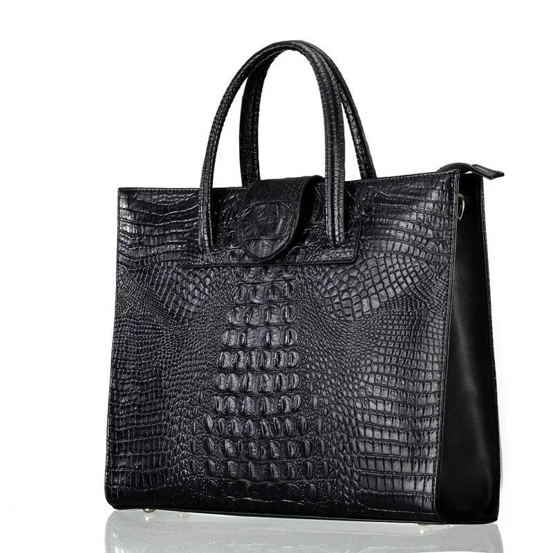 Two Sizes alligator Pattern Handbags Ladies New Trend Luxury Bags Shoulder Real Leather crocodile Handbag Fashion Womens Handbag