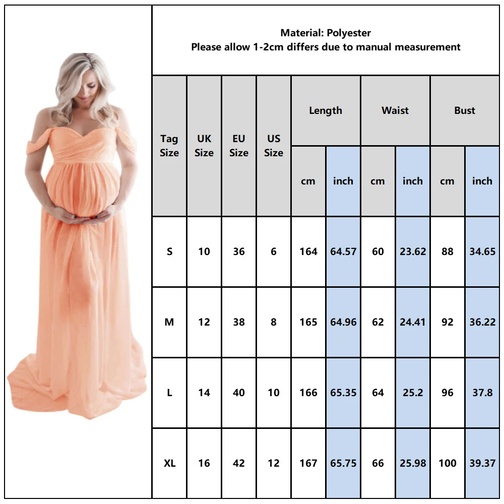 Maternity Dresses For Photo Shoot Sexy Robe Grossesse Shooting Photo Maxi Dress Wedding Party Photography Pregnant Women Clothe
