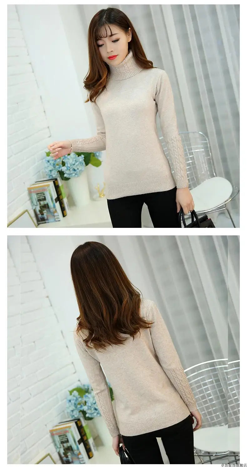 Sweater Female 2025 Autumn Winter Cashmere Knitted Women Sweater And Pullover Female Tricot Jersey Jumper Pull Femme