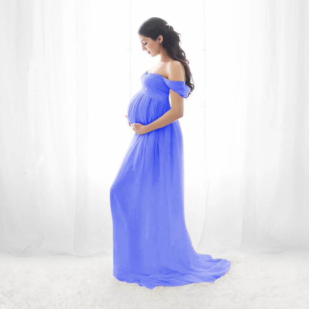 Maternity Dresses For Photo Shoot Sexy Robe Grossesse Shooting Photo Maxi Dress Wedding Party Photography Pregnant Women Clothe