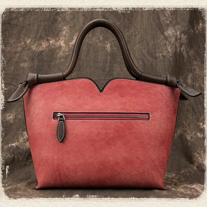 Westal Top Handle Lady Bags Handmade Vintage Hobo Crossbody Handbags Tote Bag Genuine Leather Shoulder for Women