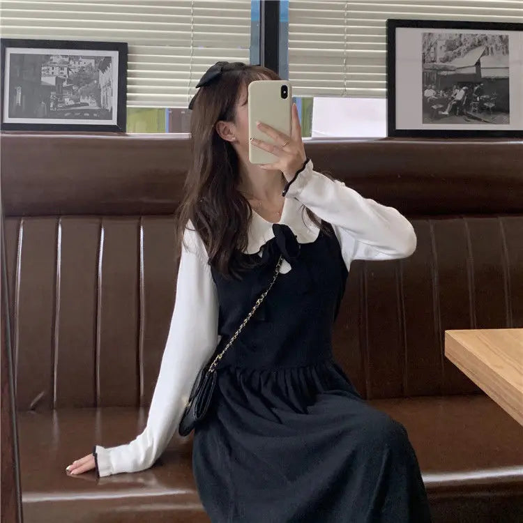 Woman Sweaters Femme Chandails Women's Doll Collar Knitted Top Sweater Autumn and Winter Pull Hiver