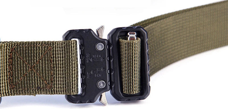 Belt For Men width 1 Inch 25mm Tactical belts Quick Release Buckle Metal Outdoor Training fit for 26-46 Inch Waist