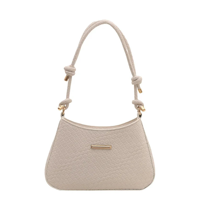 2025 Elegant Women's Luxury Crossbody Bag Simple Fashion Single Shoulder Solid Color Zip Waterproof Polyester New Handbag