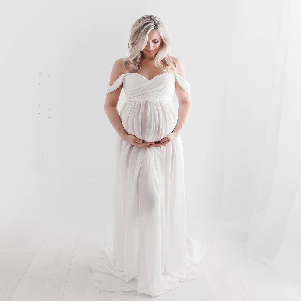 Maternity Dresses For Photo Shoot Sexy Robe Grossesse Shooting Photo Maxi Dress Wedding Party Photography Pregnant Women Clothe