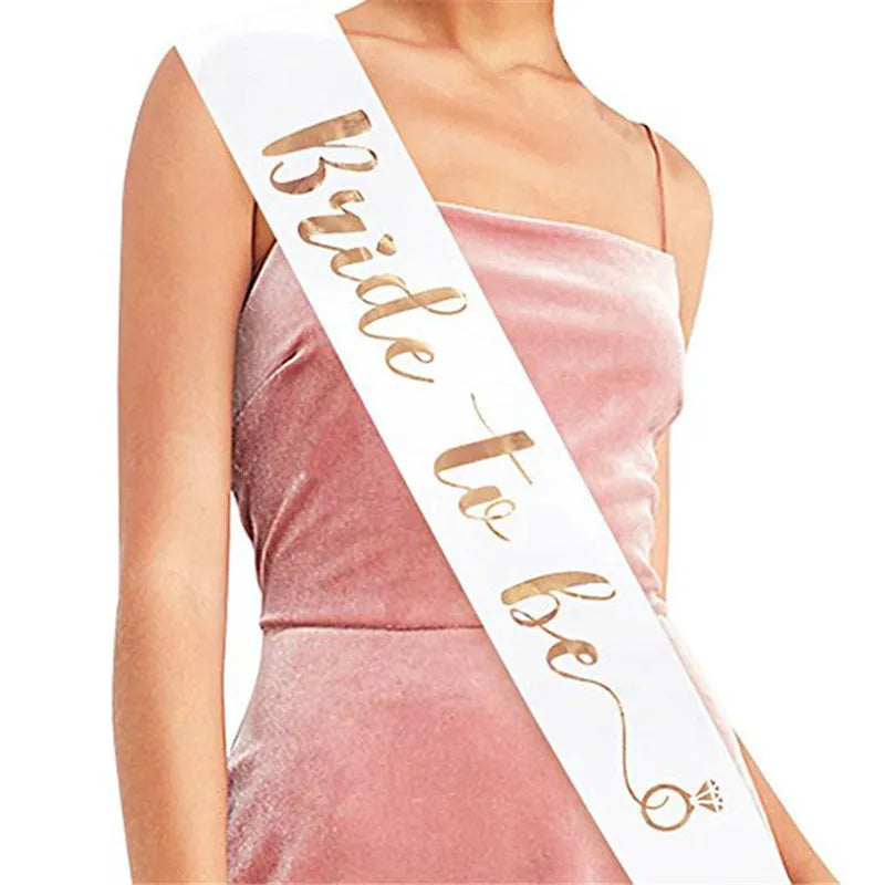 1pcs Bride To Be or mommy to be Satin Sash for Bachelorette Hen Party Sash Wedding Party Bridal Shower Decoration Supplies