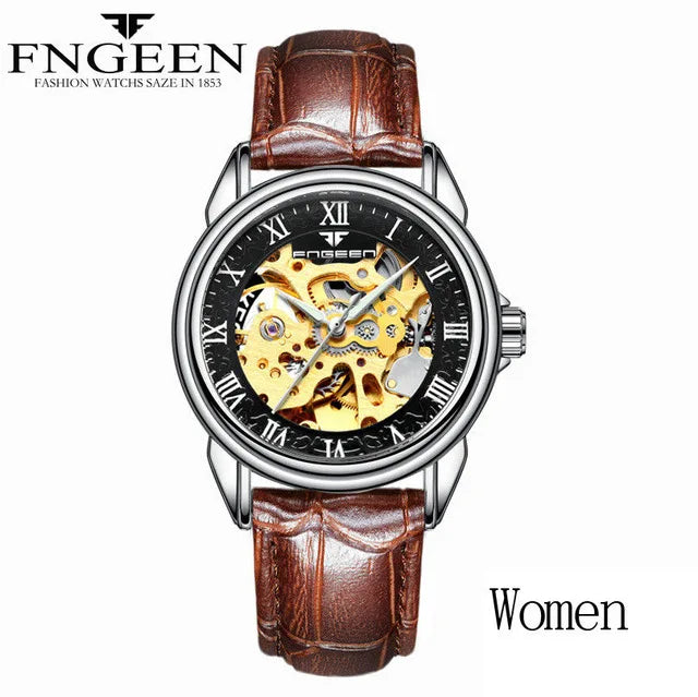 Relogio Feminino Women Watches Self Wind Automatic Mechanical Wristwatches Tourbillon Skeleton Hodinky Female Orologio Meccanico