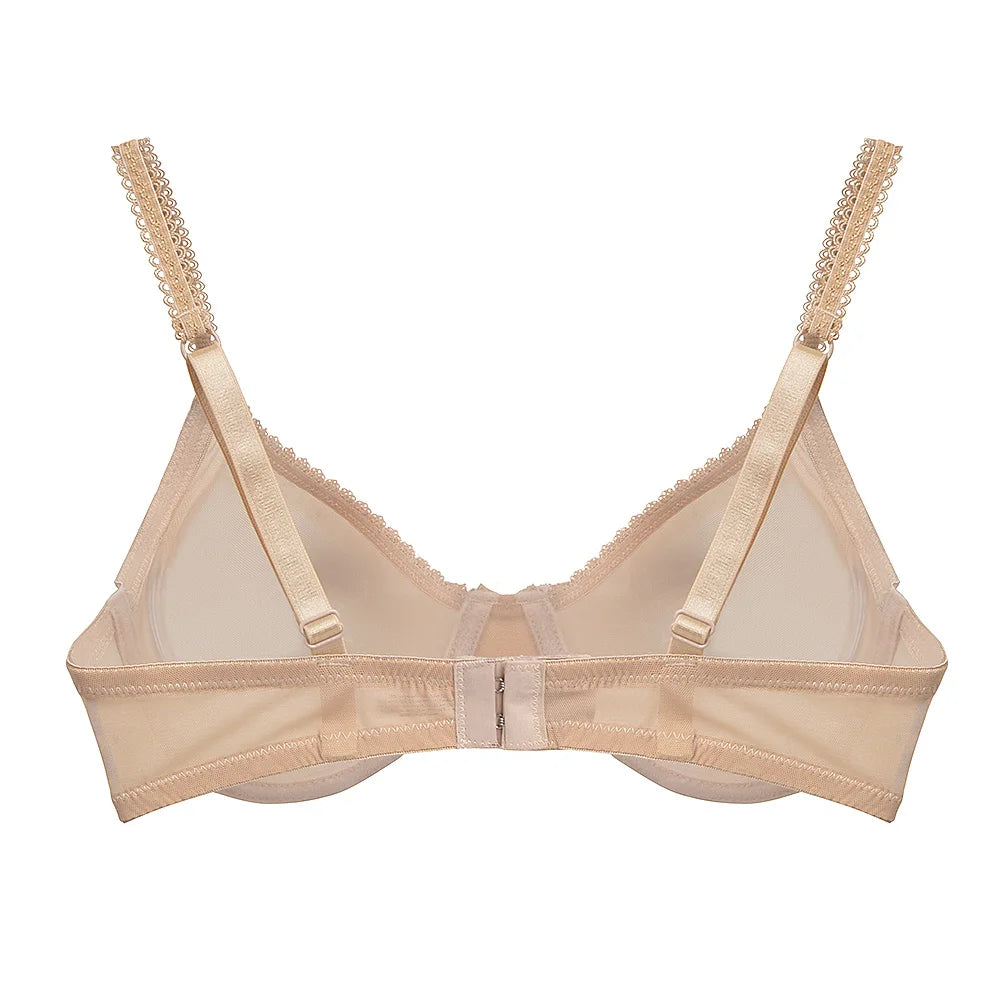 New Women Hollow bra see through sexy gauze mesh transparent ultra thin Bras B C D E F 75 80 85 90 95 100 US EU UK Dropshipping