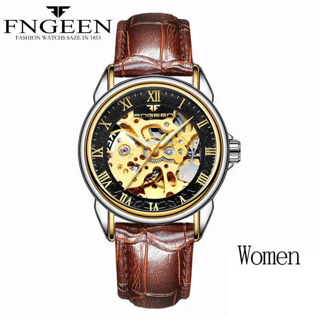 Relogio Feminino Women Watches Self Wind Automatic Mechanical Wristwatches Tourbillon Skeleton Hodinky Female Orologio Meccanico