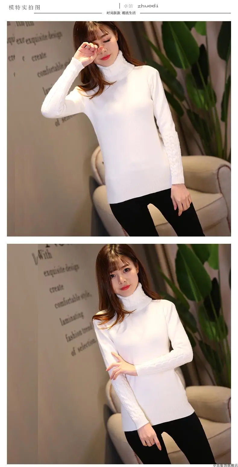 Sweater Female 2025 Autumn Winter Cashmere Knitted Women Sweater And Pullover Female Tricot Jersey Jumper Pull Femme