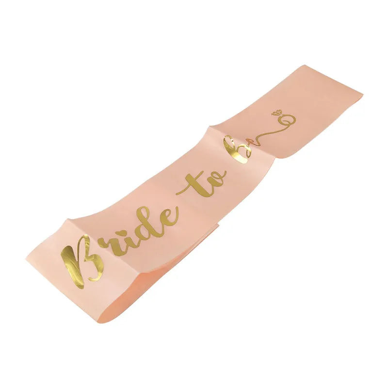 1pcs Bride To Be or mommy to be Satin Sash for Bachelorette Hen Party Sash Wedding Party Bridal Shower Decoration Supplies