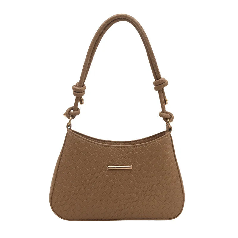 2025 Elegant Women's Luxury Crossbody Bag Simple Fashion Single Shoulder Solid Color Zip Waterproof Polyester New Handbag