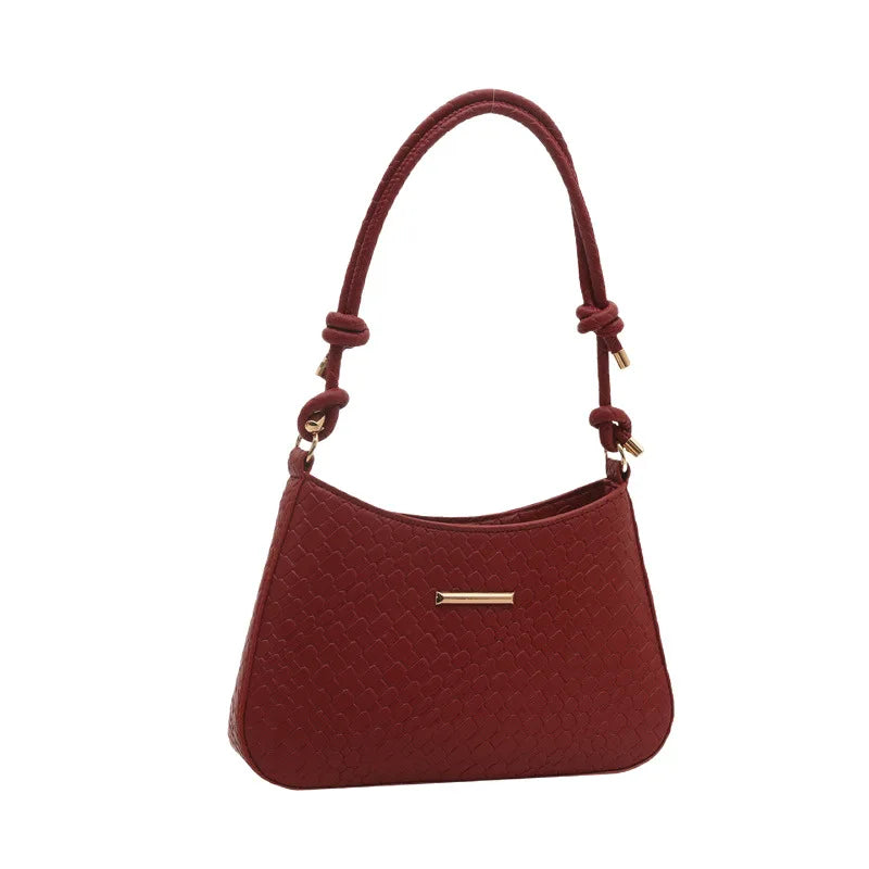 2025 Elegant Women's Luxury Crossbody Bag Simple Fashion Single Shoulder Solid Color Zip Waterproof Polyester New Handbag