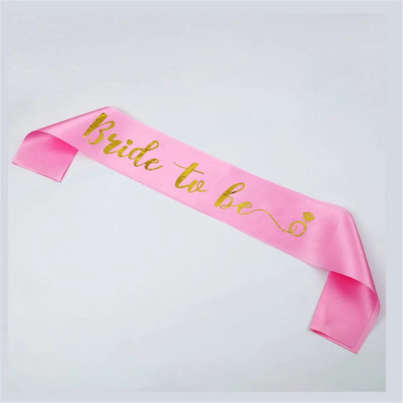1pcs Bride To Be or mommy to be Satin Sash for Bachelorette Hen Party Sash Wedding Party Bridal Shower Decoration Supplies