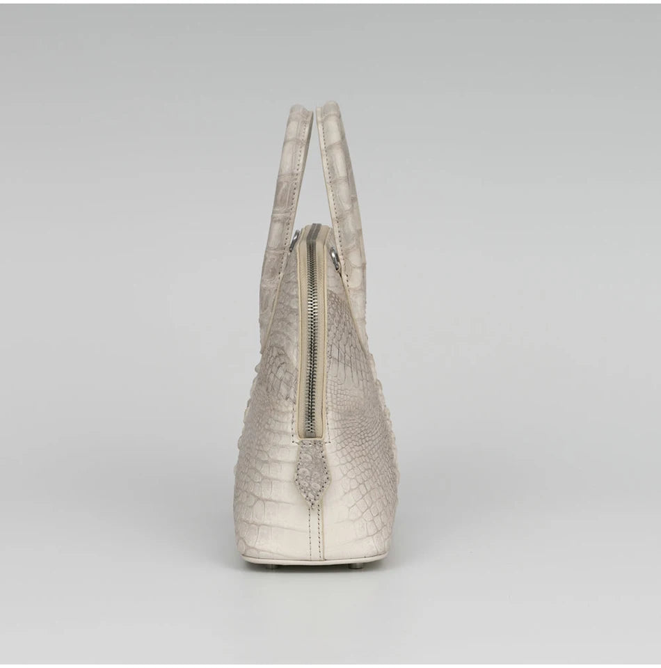 High - Quality Genuine Crocodile Leather Ladies' Handbag with Real Cowhide Lining, a Symbol of Elegance