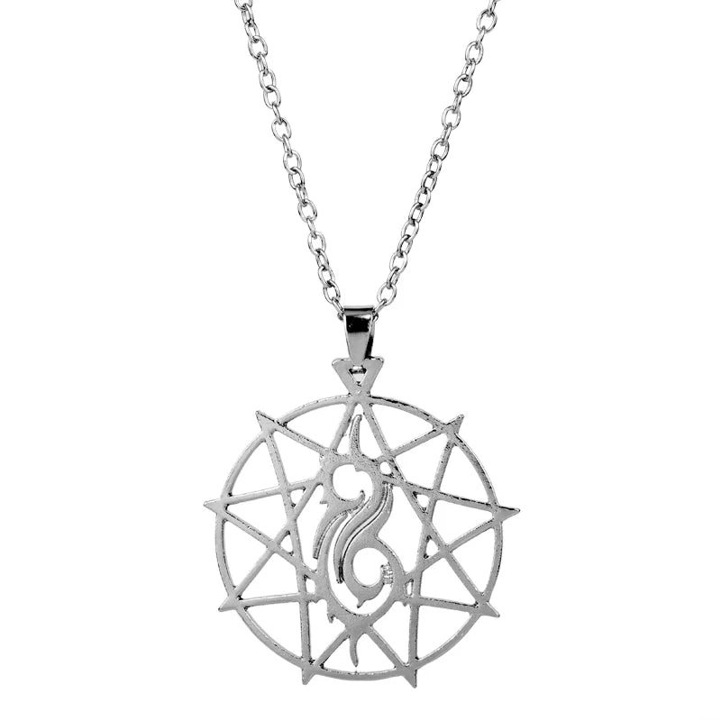 Punk Rock Band Necklace Fashion Gothic Sexy Pop Star Singer Music Band Pendant Link Chain for Women Men Fans Gifts