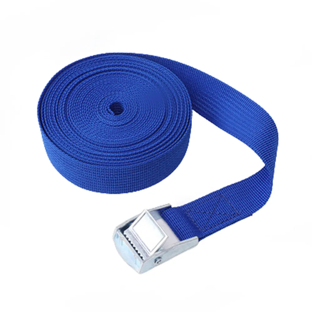 1M Buckle Tie-Down Belt cargo straps for Car motorcycle bike With Metal Buckle Tow Rope Strong Ratchet Belt for Luggage Bag