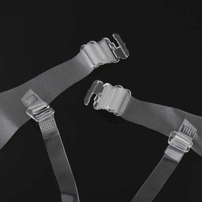 Women Sexy Transparent Bra With Invisible Shoulder Strap For Party Dress Wear 23GE