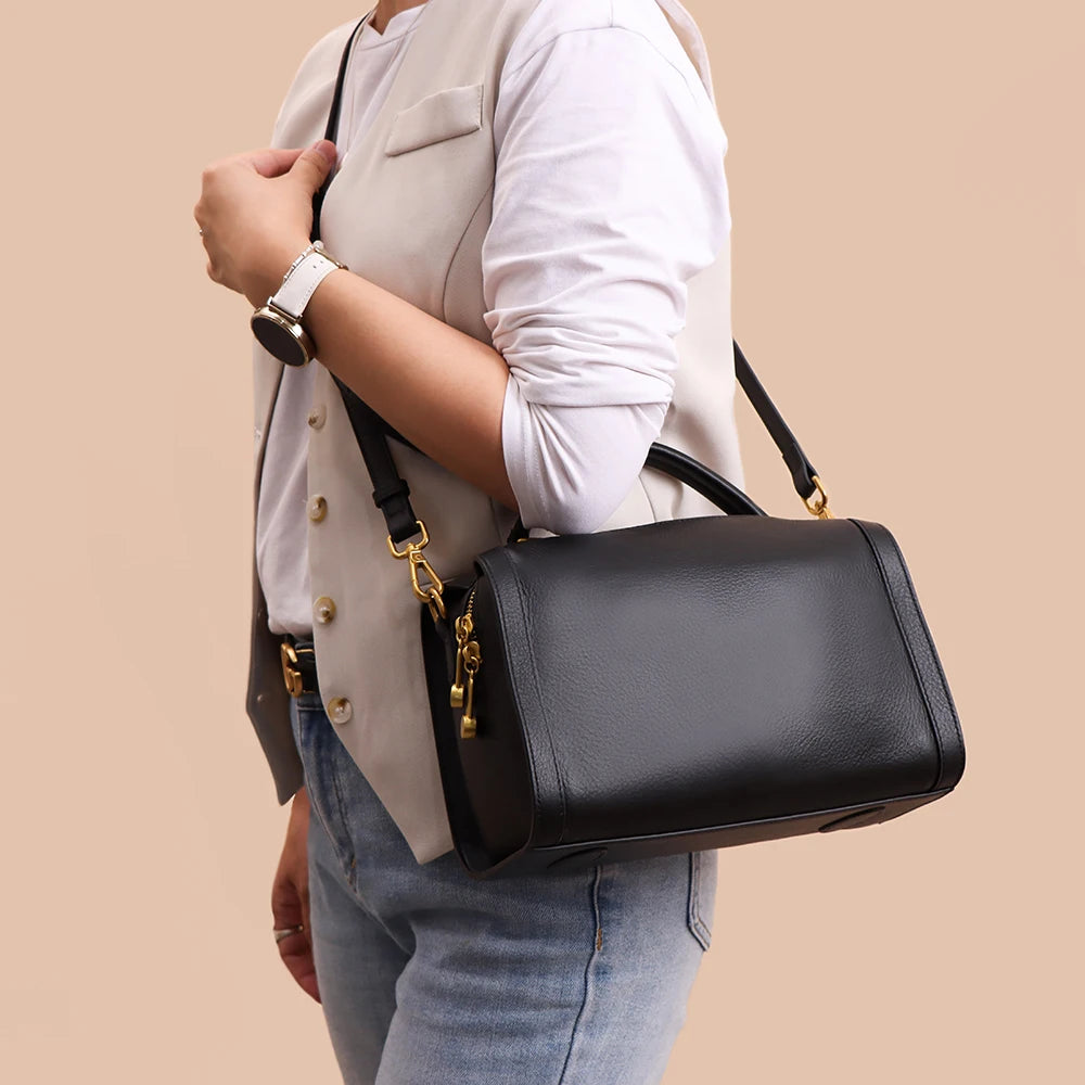 Elegant Women's Boston Pillow Bag New High Quality Versatile Single Shoulder Handbag