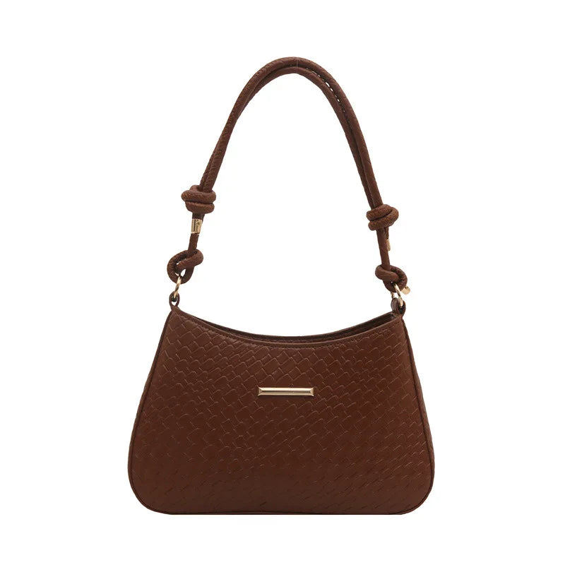 2025 Elegant Women's Luxury Crossbody Bag Simple Fashion Single Shoulder Solid Color Zip Waterproof Polyester New Handbag