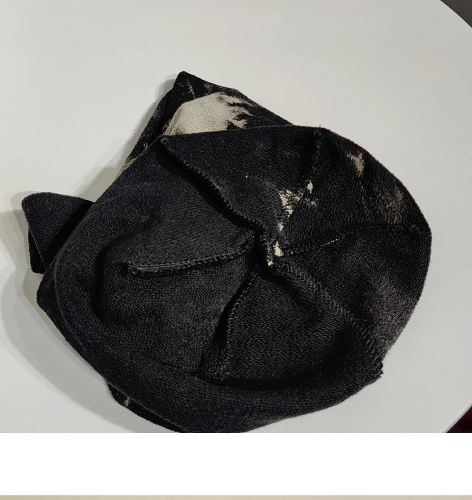 2021 Winter Hats for Women Beanies Tie-dyed cotton pullover cap Cool Hat Girls Autumn Female Beanie Warm Bonnet Cap Wholesale