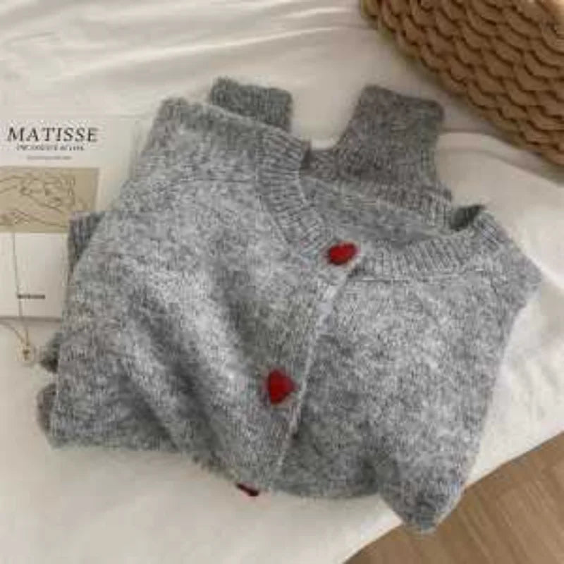 Sweater Jacket for Women Early Autumn Knitted Cardigan with Loose Tops