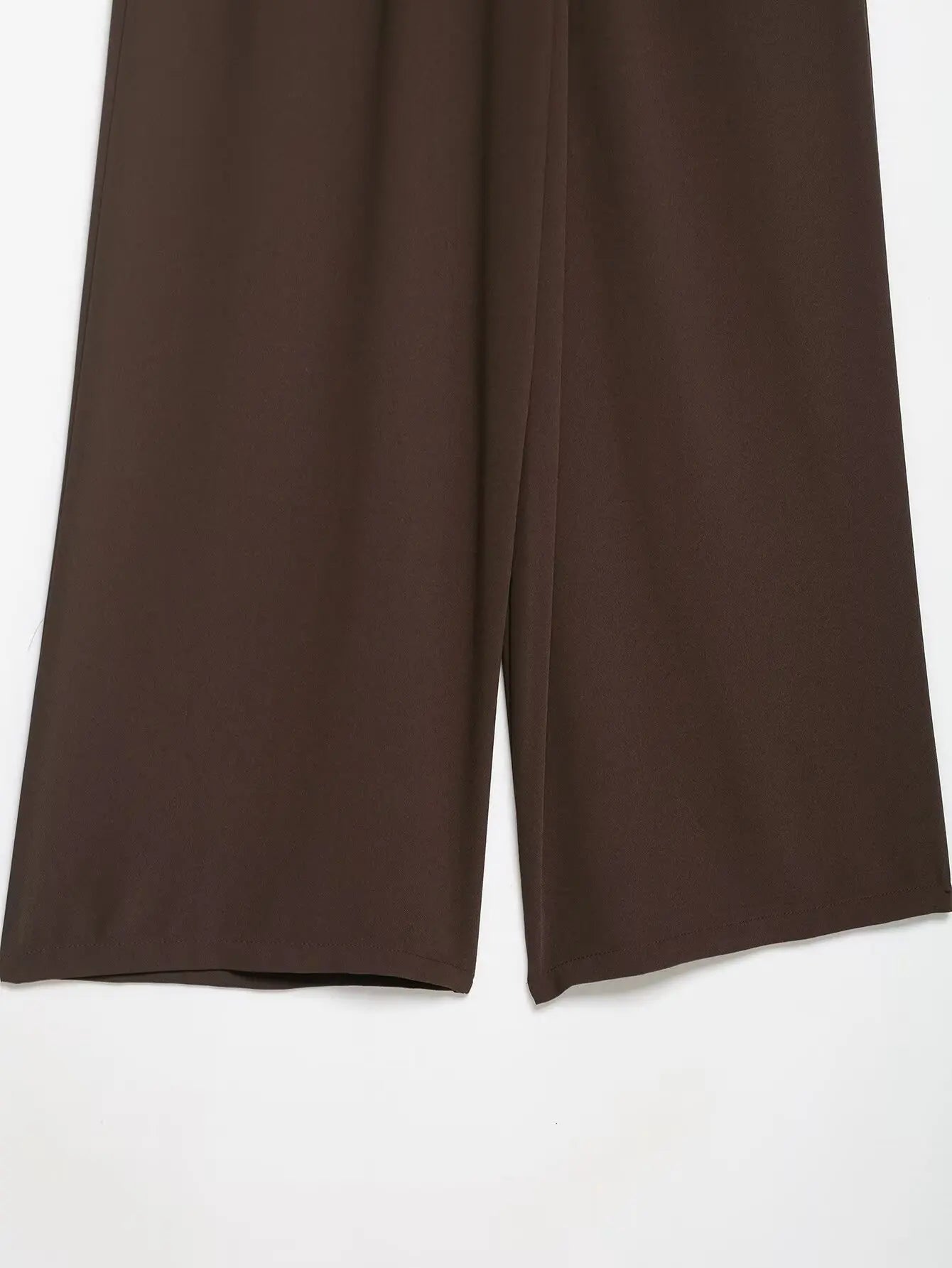 Women's Casual Suit Women Shirts Top+ Wide Leg Pants Two Pieces Sets For Women Long Sleeve Shirts Elastic Waist Trousers Suit