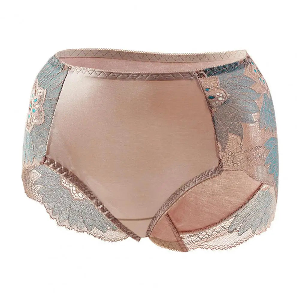 Women Seamless Panties Comfortable Seamless Panty for Women Elegant Lace Embroidered Women's Panties with Soft for Ladies
