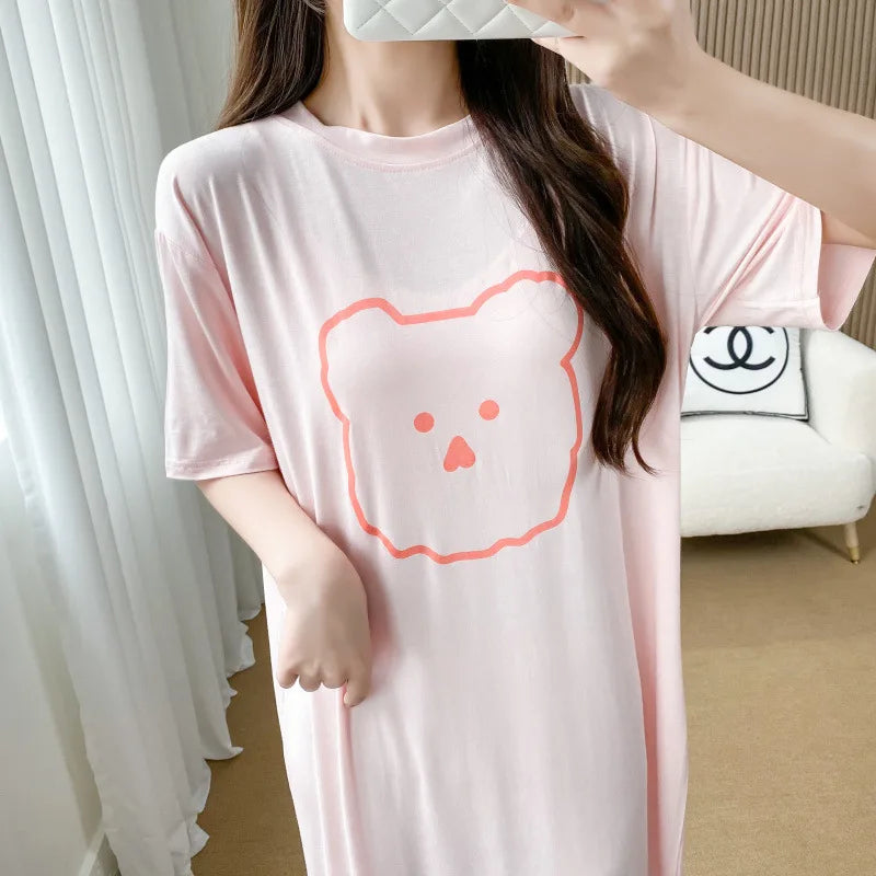 Nursing Dresses Pregnant Breastfeeding Dress For Women Summer Maternity Loose Casual Feeding Clothing