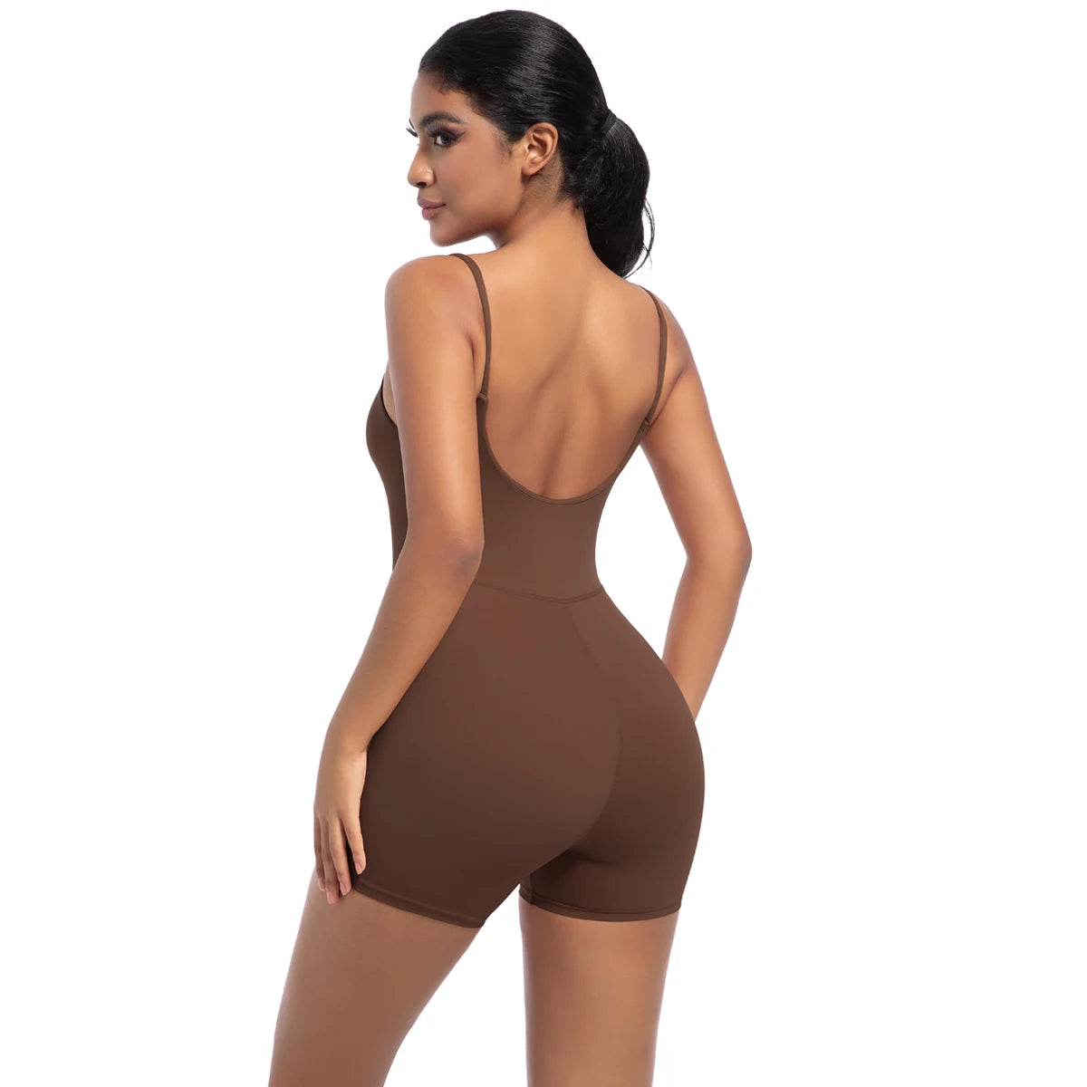 Women Bodysuits Women Strappy Romper Seamless Jumpsuit Romper Backless Set Fitness Bodysuit  Hip Lift One-piece Sports Bodysuit