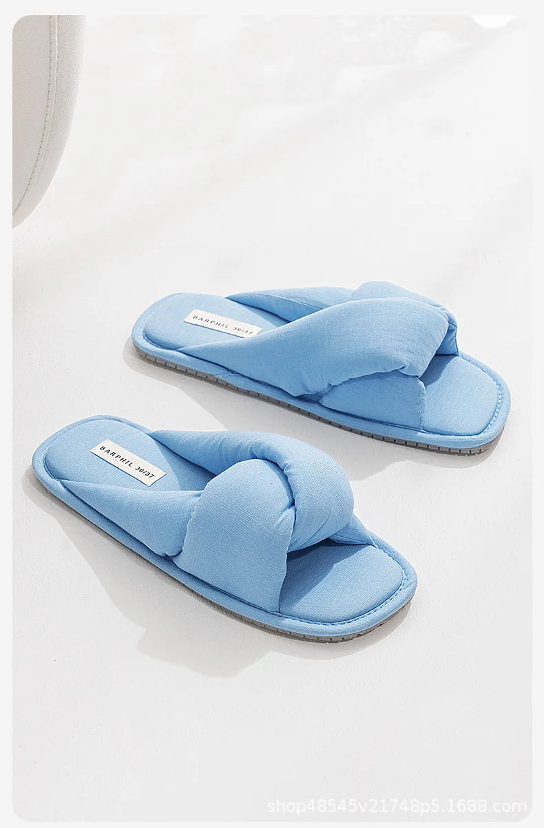Slippers women's spring 2025 new non-slip, silent and comfortable four-season indoor home slippers women