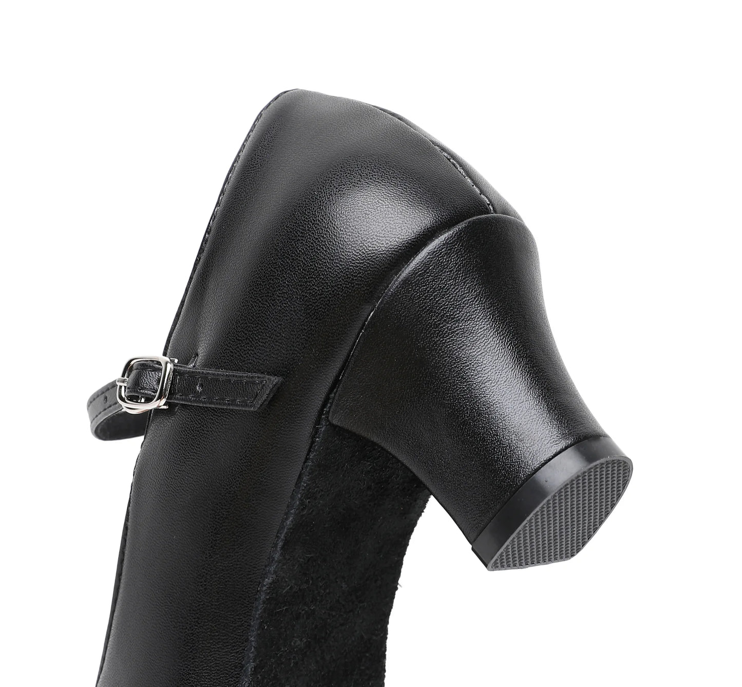 2025 Ladies Latin dance shoes black modern jazz dance shoes ballroom teacher shoes pu dance sneakers high heels 5.5cm
