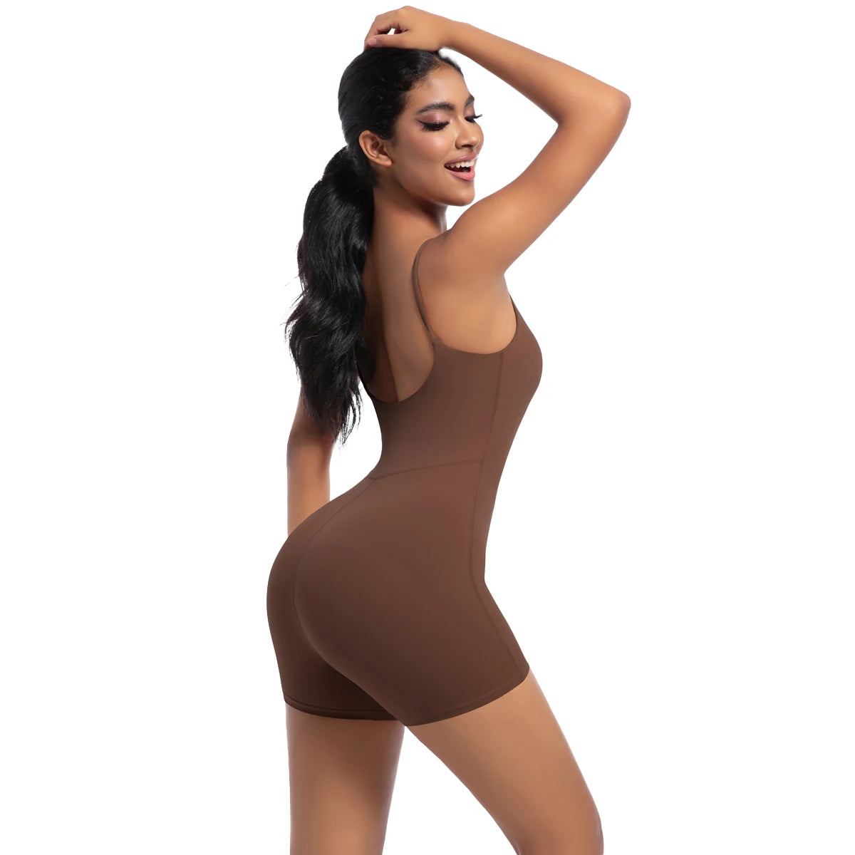 Women Bodysuits Women Strappy Romper Seamless Jumpsuit Romper Backless Set Fitness Bodysuit  Hip Lift One-piece Sports Bodysuit