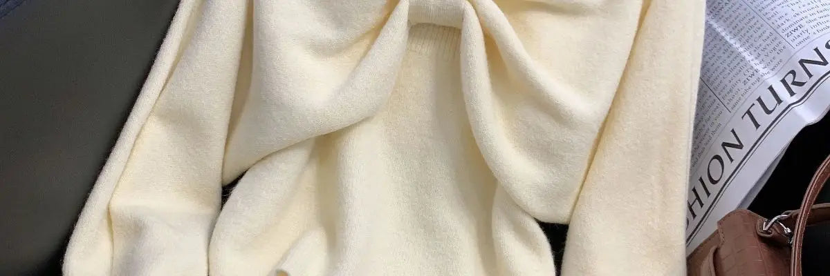 Sweater Suit for Women Two-piece 2025 Autumn New Suspender Vest Bow Long Sleeve Short Top