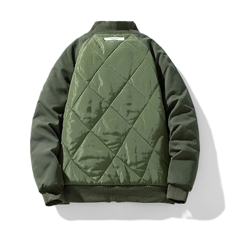 Winter Jacket Men Autumn Coats Fashion Casual Warm Cargo Bomber Jackets Baseball Puffer Jacket High Street Outwear Clothing Top