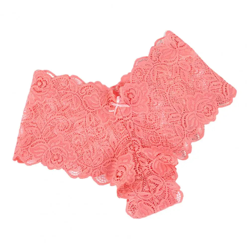 Women's Panties Floral Lace Low Waist Briefs Stretchy Sexy Breathable Underpants For Girls Daily Wear And Sleep 여성 속옷